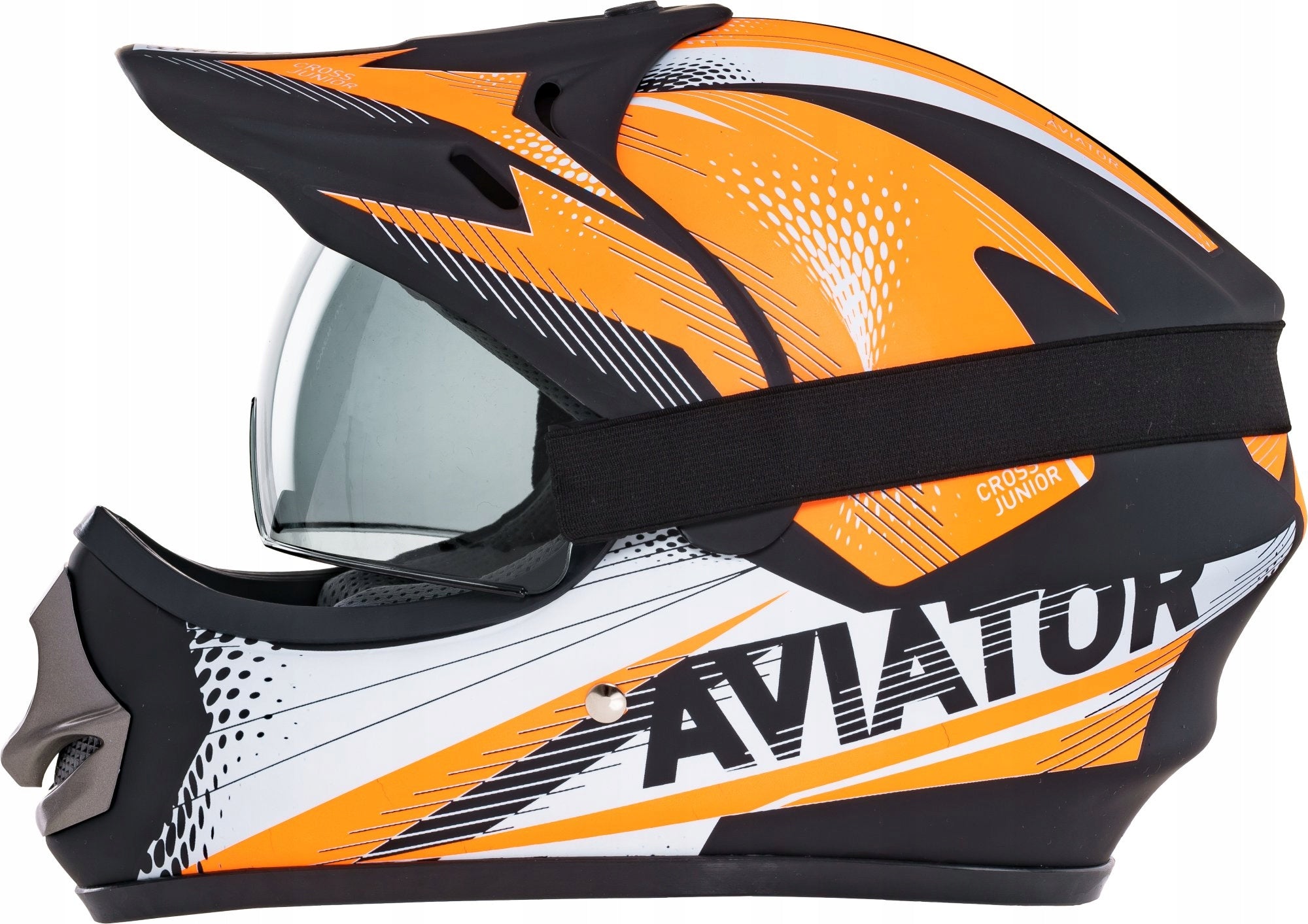 CHILDREN'S ENDURO QUAD MOTORCYCLE HELMET WITH GOGGLES