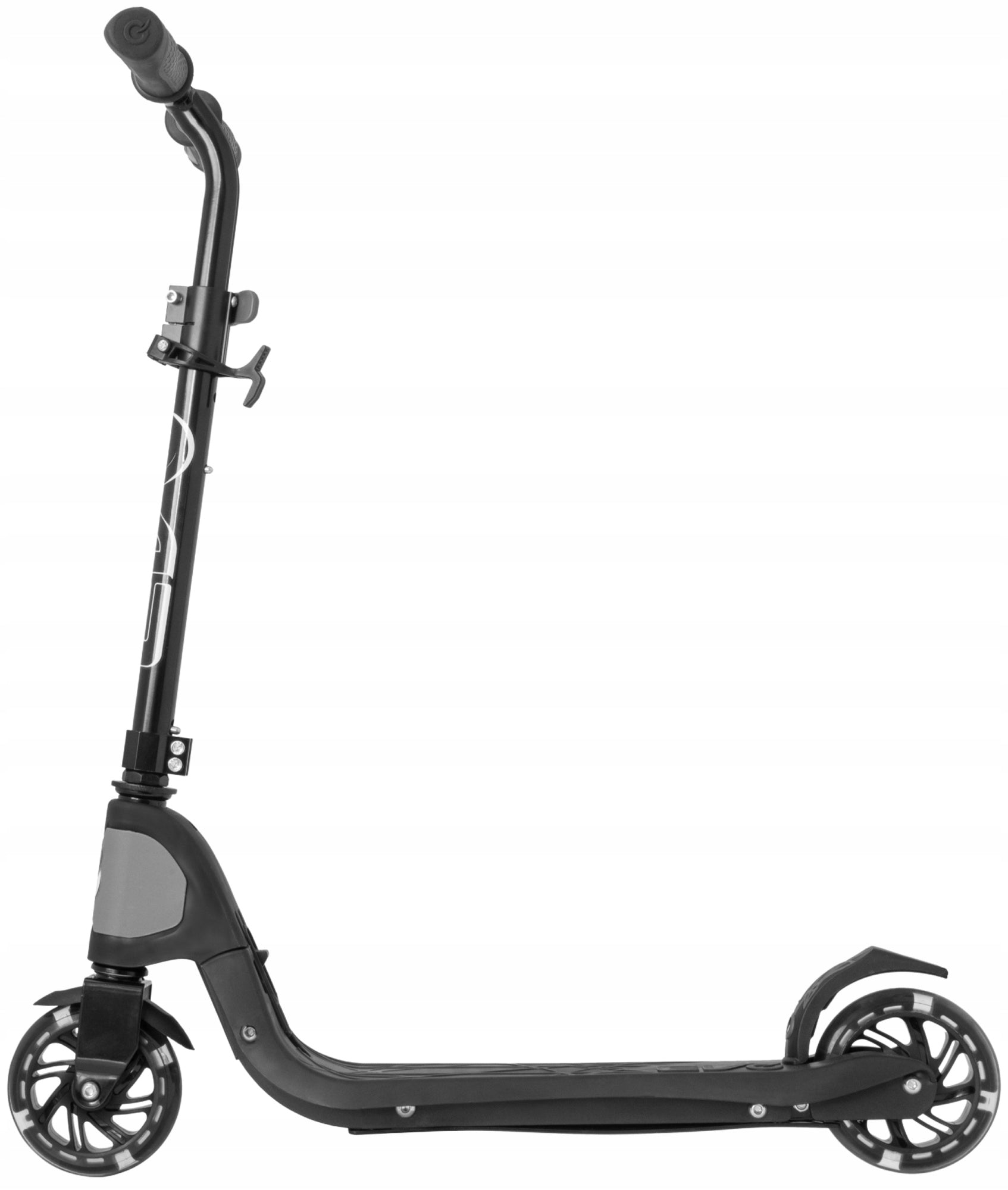 CHILDREN'S FOLDING SCOOTER TWO-WHEELED LED WHEELS ADJUSTABLE EVO 5+ Color black