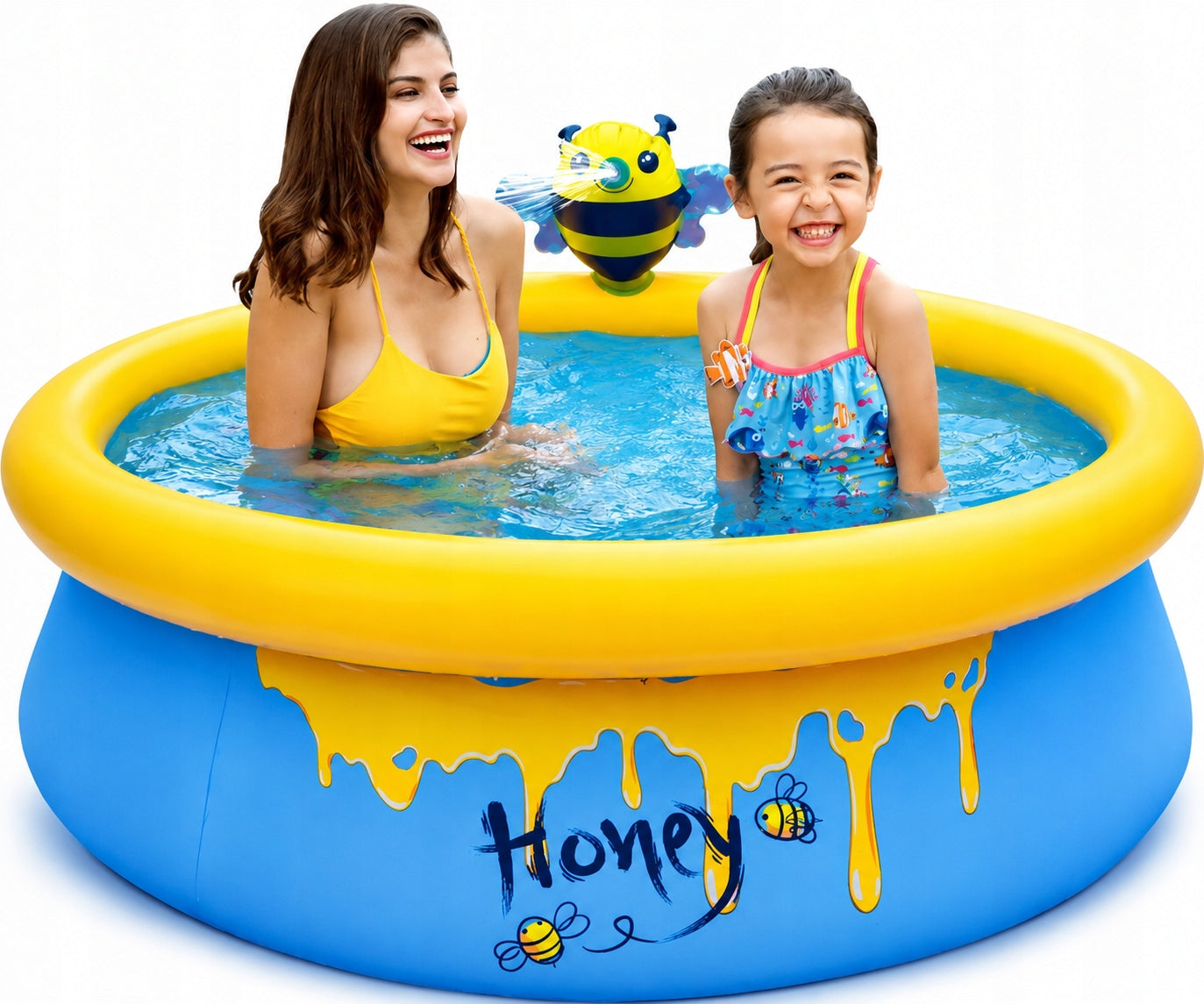 CHILDREN'S GARDEN POOL INFLATABLE CIRCLE WITH SHOWER BEE 150x42 CM Brand SunClub