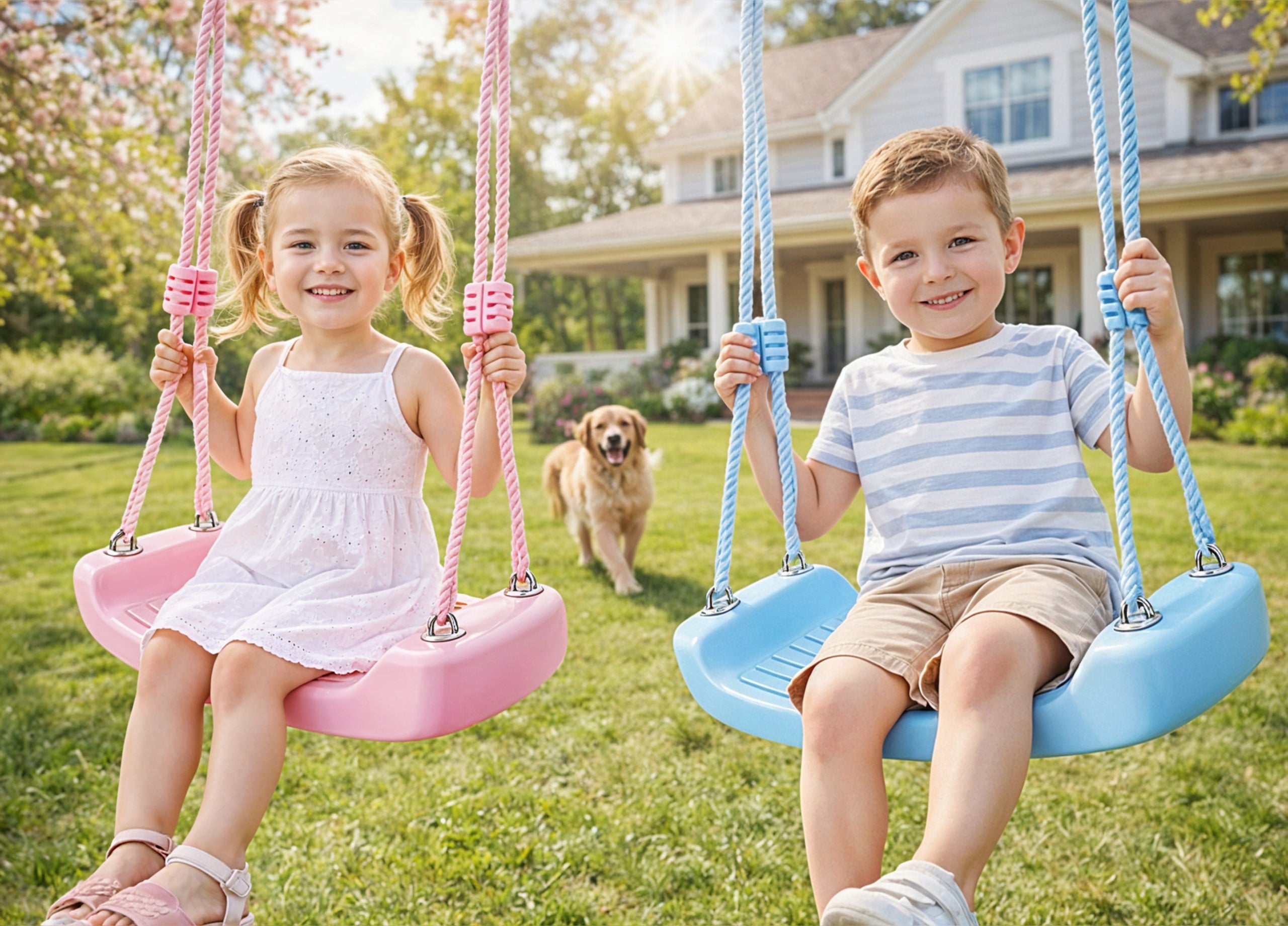 CHILDREN'S GARDEN SWING FLAT BOARD BENCH ROCKER ADJUSTABLE 100KG Character/Title none