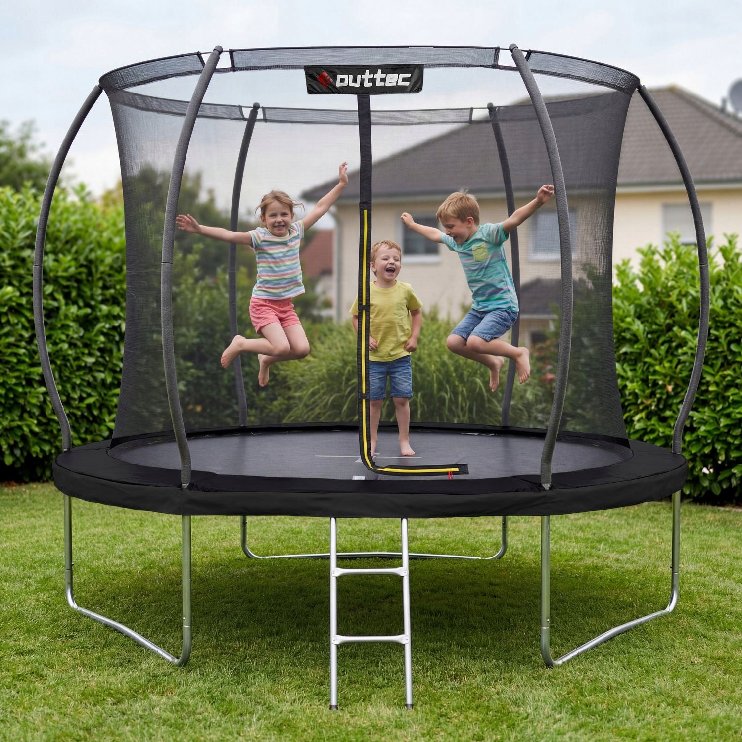 CHILDREN'S GARDEN TRAMPOLINE 244 CM 8FT PUMPKIN INDOOR NET OUTTEC Max. weight load 100 kg