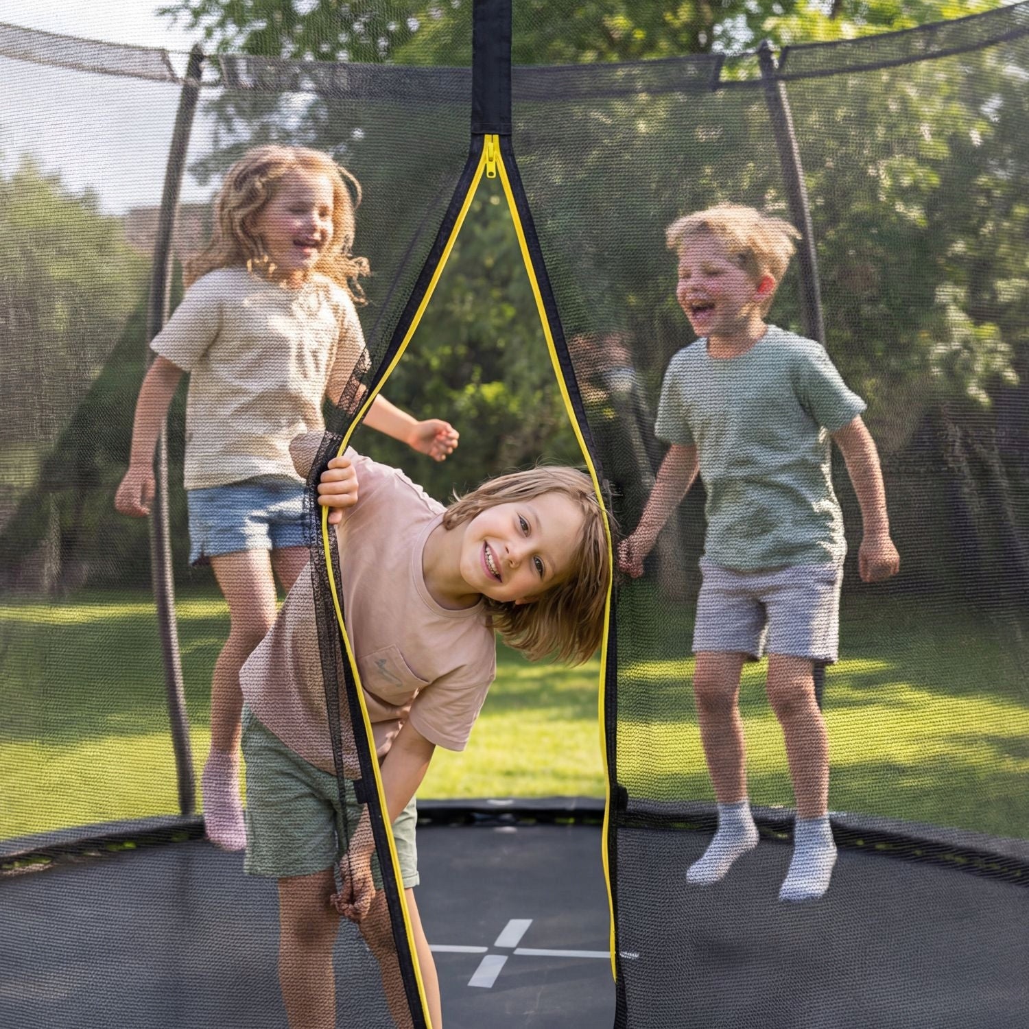 CHILDREN'S GARDEN TRAMPOLINE 244CM 8FT PUMPKIN INDOOR NET OUTTEC Manufacturer code OU-1794369806