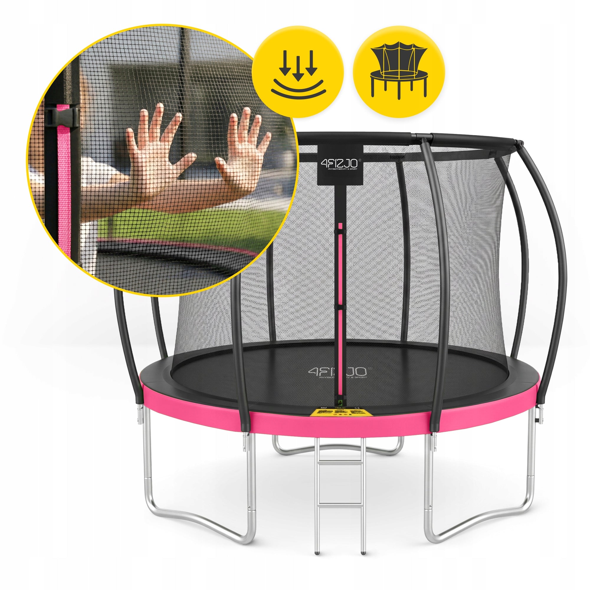 CHILDREN'S GARDEN TRAMPOLINE HOME INDOOR MESH LADDER 10 FT 305 Height from ground level 76 cm