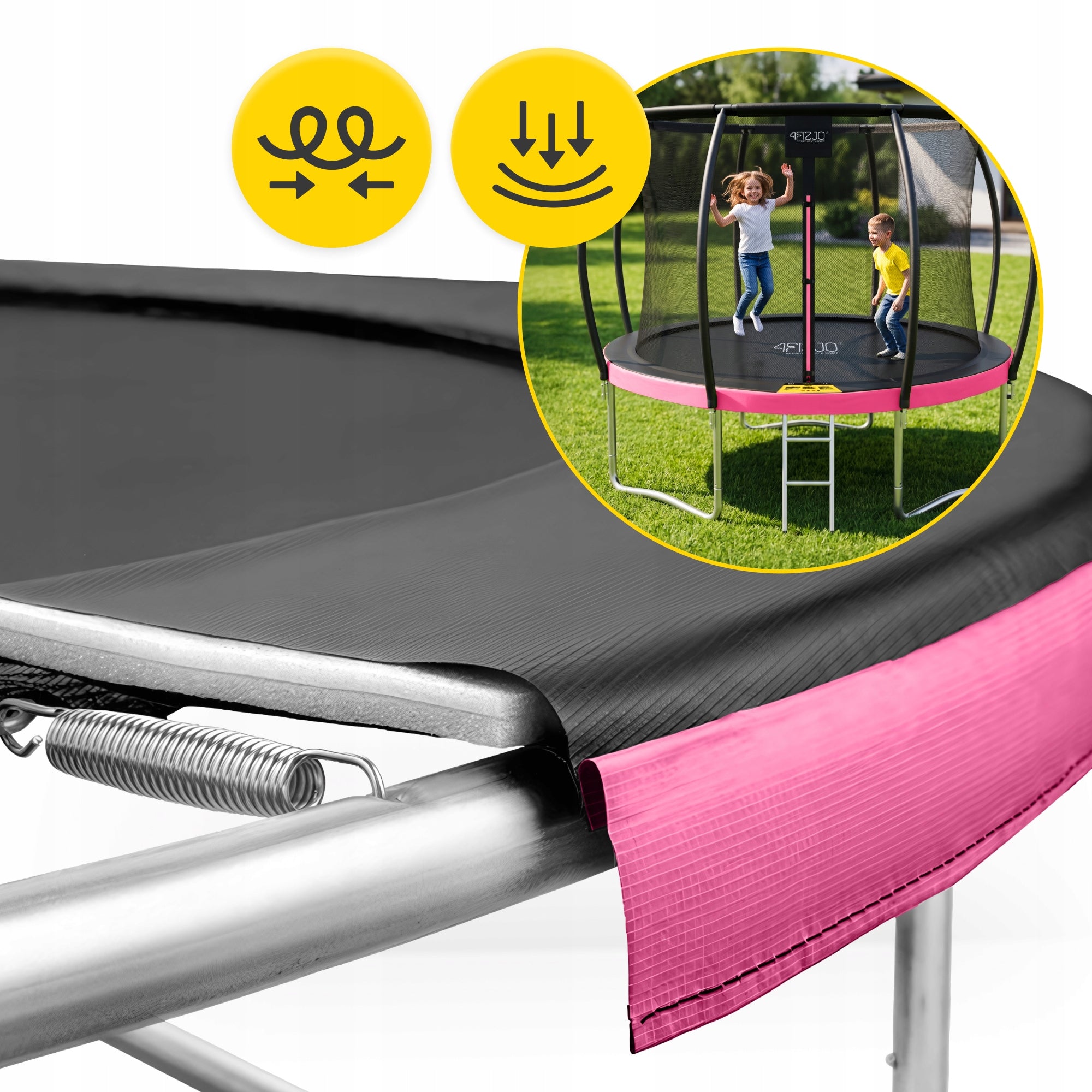CHILDREN'S GARDEN TRAMPOLINE HOME INDOOR MESH LADDER 10 FT 305 Net height 160 cm