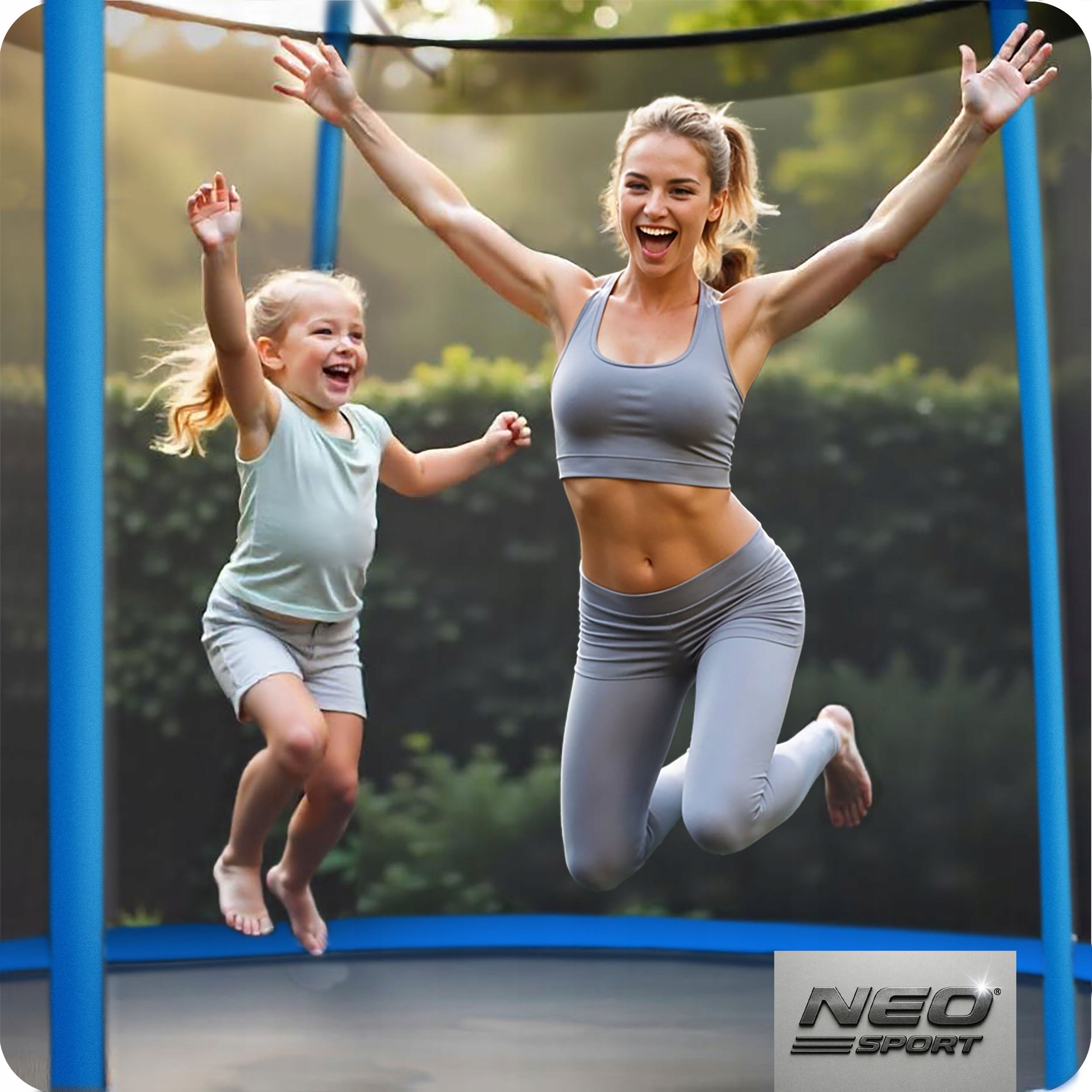 CHILDREN'S GARDEN TRAMPOLINE LADDER INNER MESH 6ft SAFE Height from ground level 45 cm