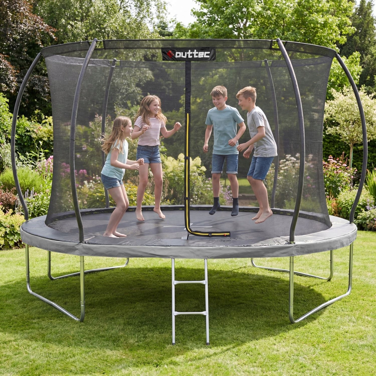 CHILDREN'S GARDEN TRAMPOLINE LARGE 366 CM 12FT INDOOR NET OUTTEC Character/Title none