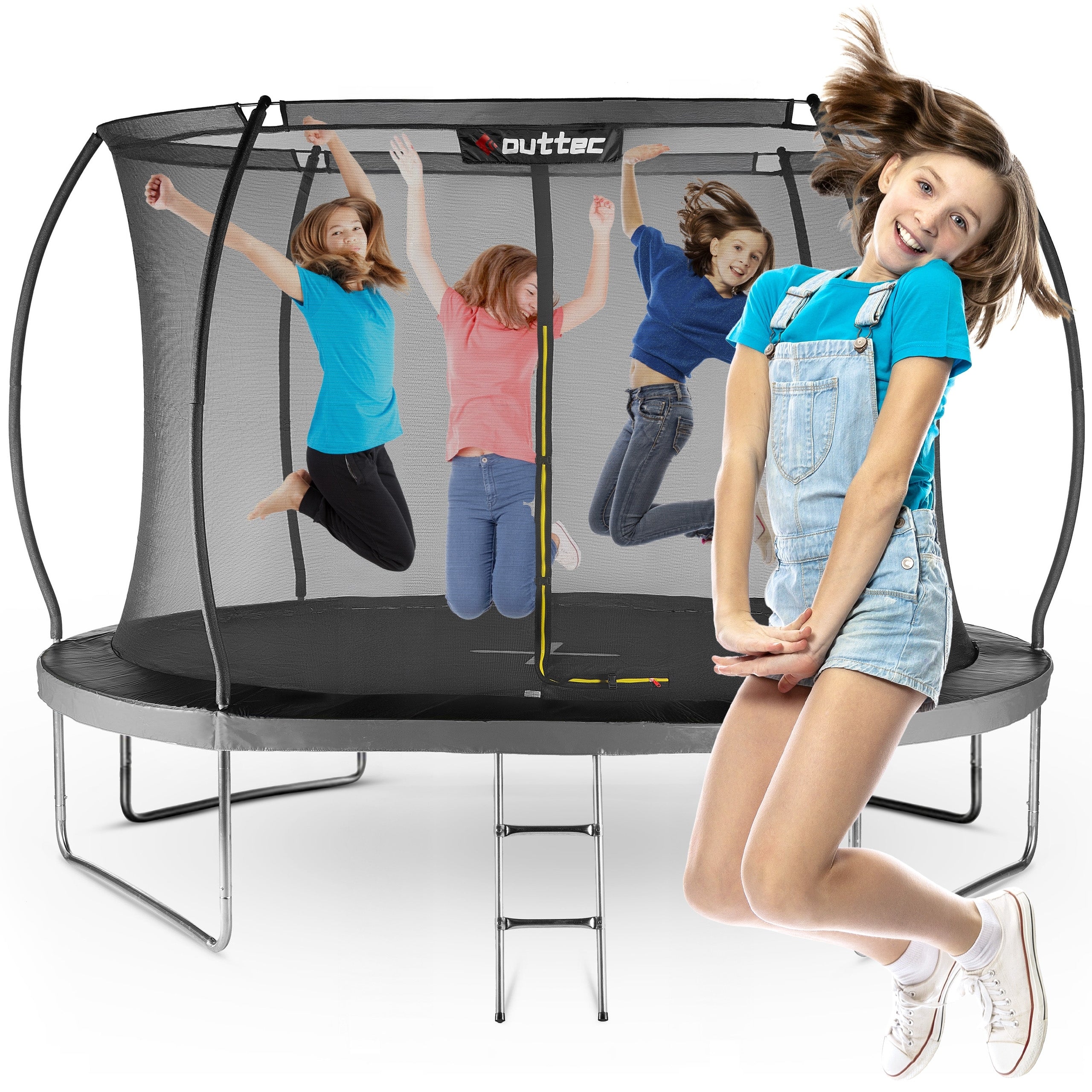 CHILDREN'S GARDEN TRAMPOLINE LARGE 366 CM 12FT INDOOR NET OUTTEC