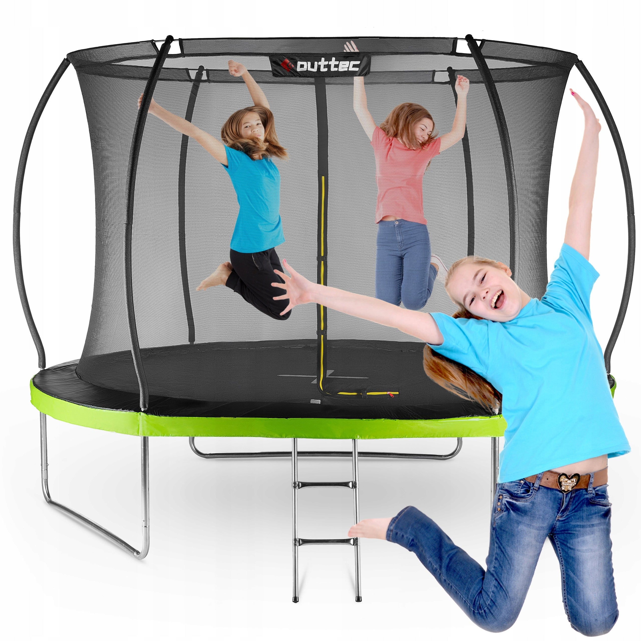 CHILDREN'S GARDEN TRAMPOLINE PUMPKIN 305 CM 10FT INDOOR NET OUTTEC