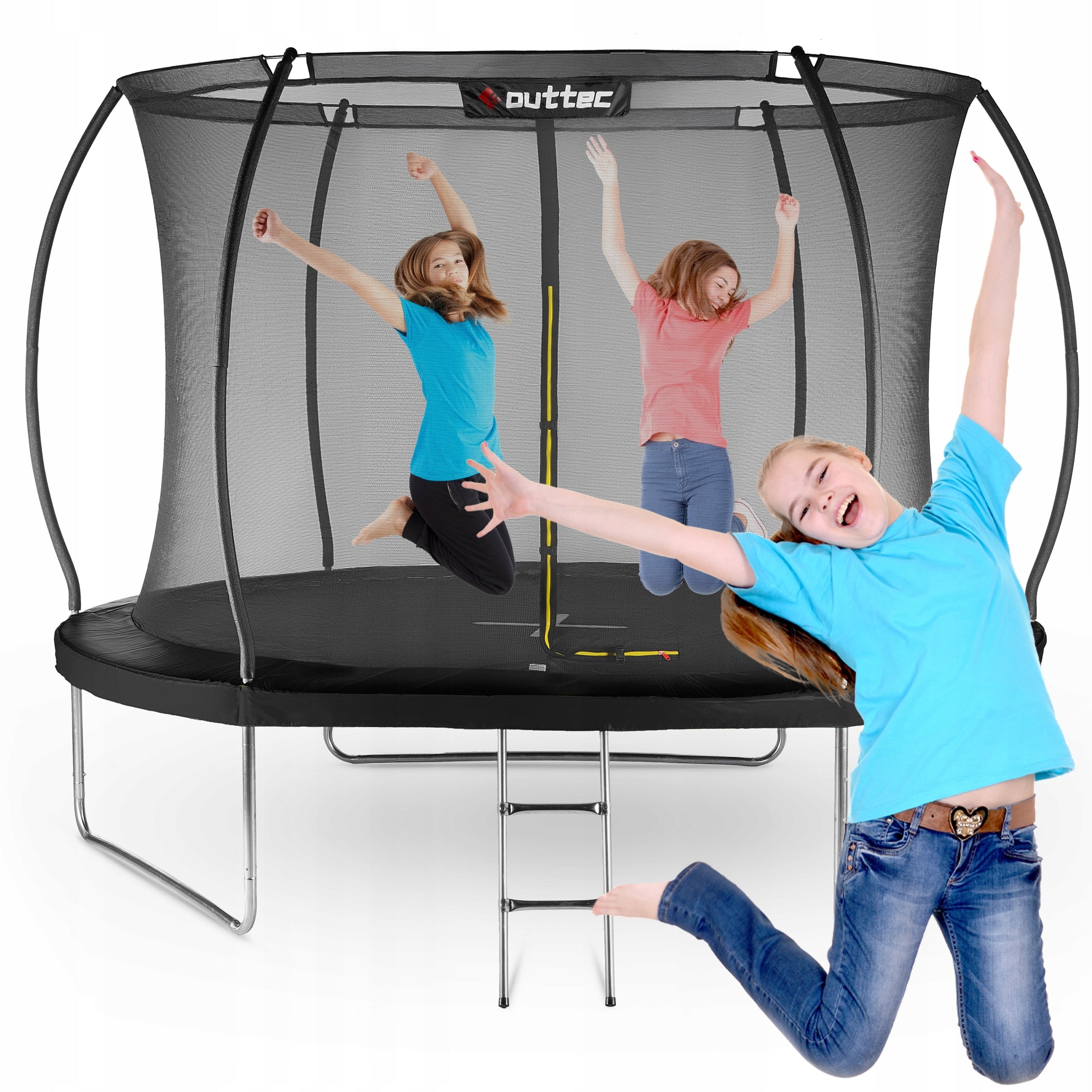 CHILDREN'S GARDEN TRAMPOLINE PUMPKIN 305CM 10FT INDOOR NET OUTTEC