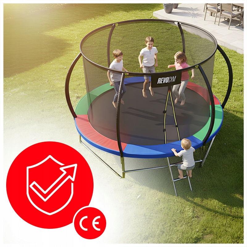 CHILDREN'S GARDEN TRAMPOLINE SPRING COVER MESH LADDER 305CM 10 FT Manufacturer code 10FT-MARSHALL-305