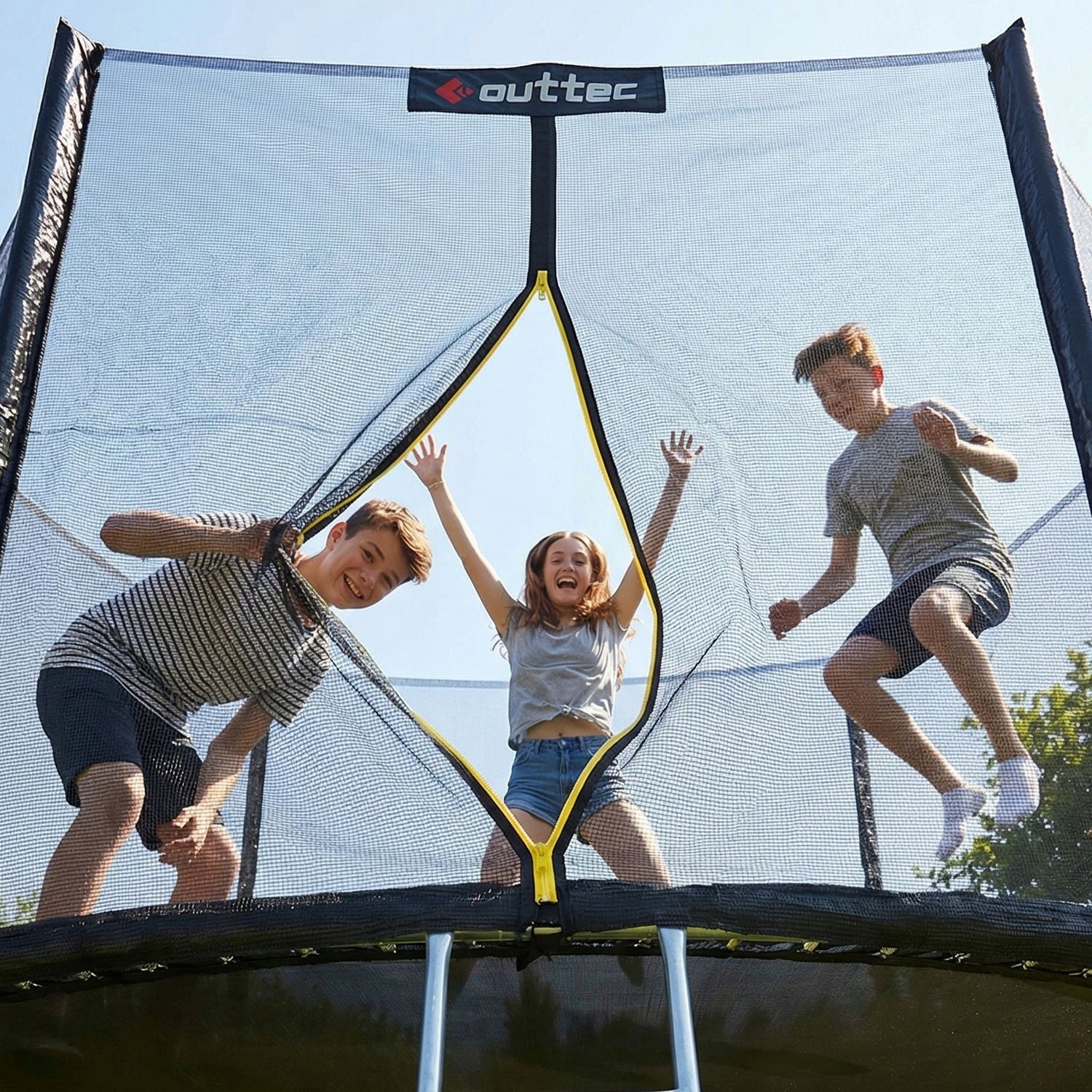 CHILDREN'S GARDEN TRAMPOLINE STRONG OUTDOOR NET LADDER 10FT OUTTEC Manufacturer code O-42931