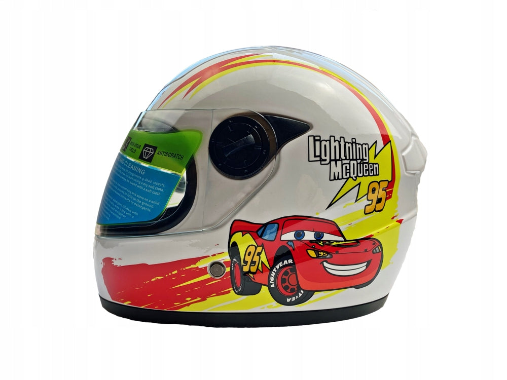 CHILDREN'S HELMET CAR WHITE ATV QUAD CROSS