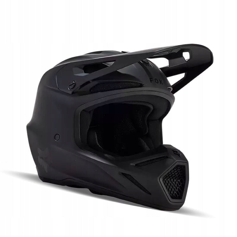 CHILDREN'S HELMET FOX V3 YOUTH ENDURO BLACK MAT Packaging status original