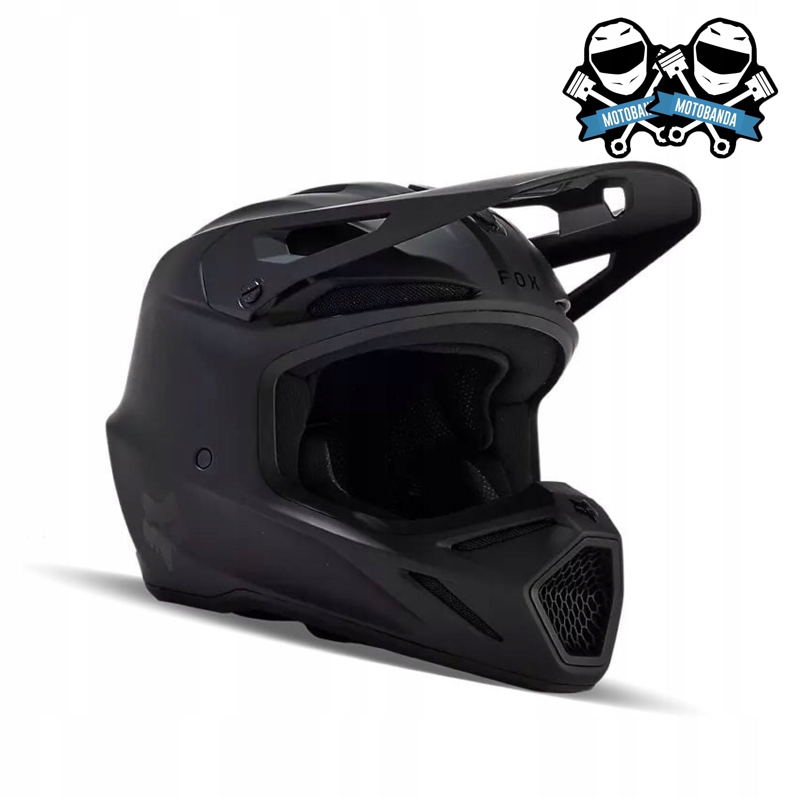 CHILDREN'S HELMET FOX V3 YOUTH ENDURO BLACK MAT