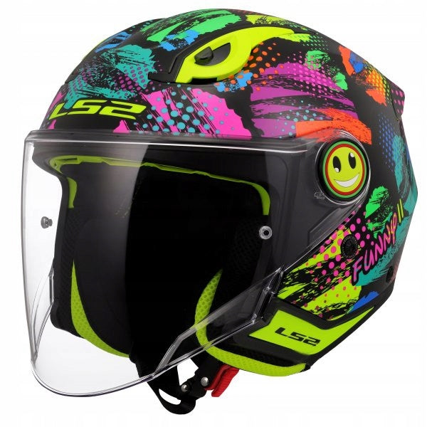 CHILDREN'S HELMET LS2 OF622 FUNNY II JOY BLACK SIZE M (49-50CM) Size M