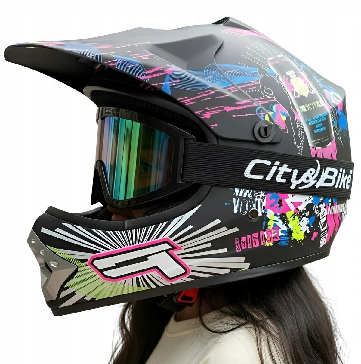 CHILDREN'S HELMET for electric scooter + Cross quad bmx XS 51-52cm