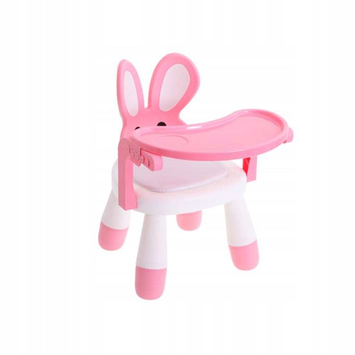 CHILDREN'S HIGH CHAIR TRAY PLAY TABLE FOLDING PINK Packaging status original