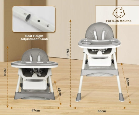 CHILDREN'S HIGHCHAIR FOLDING ADJUSTABLE 4IN1 Manufacturer code LGJY01