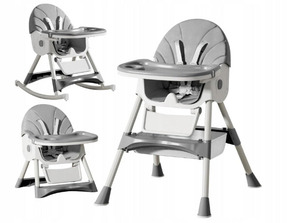 CHILDREN'S HIGHCHAIR FOLDING ADJUSTABLE 4IN1