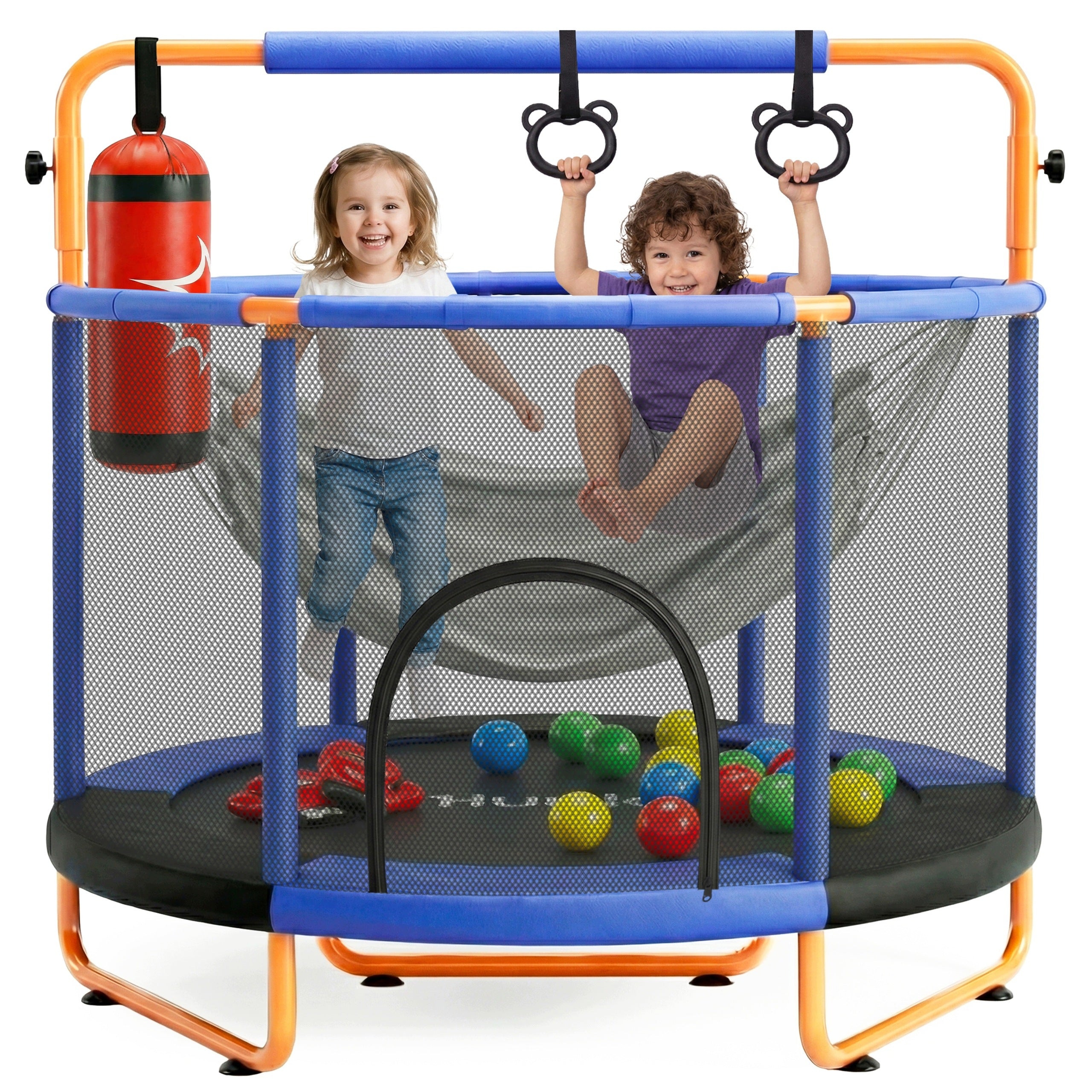 CHILDREN'S HOME TRAMPOLINE WITH NET ACCESSORIES
