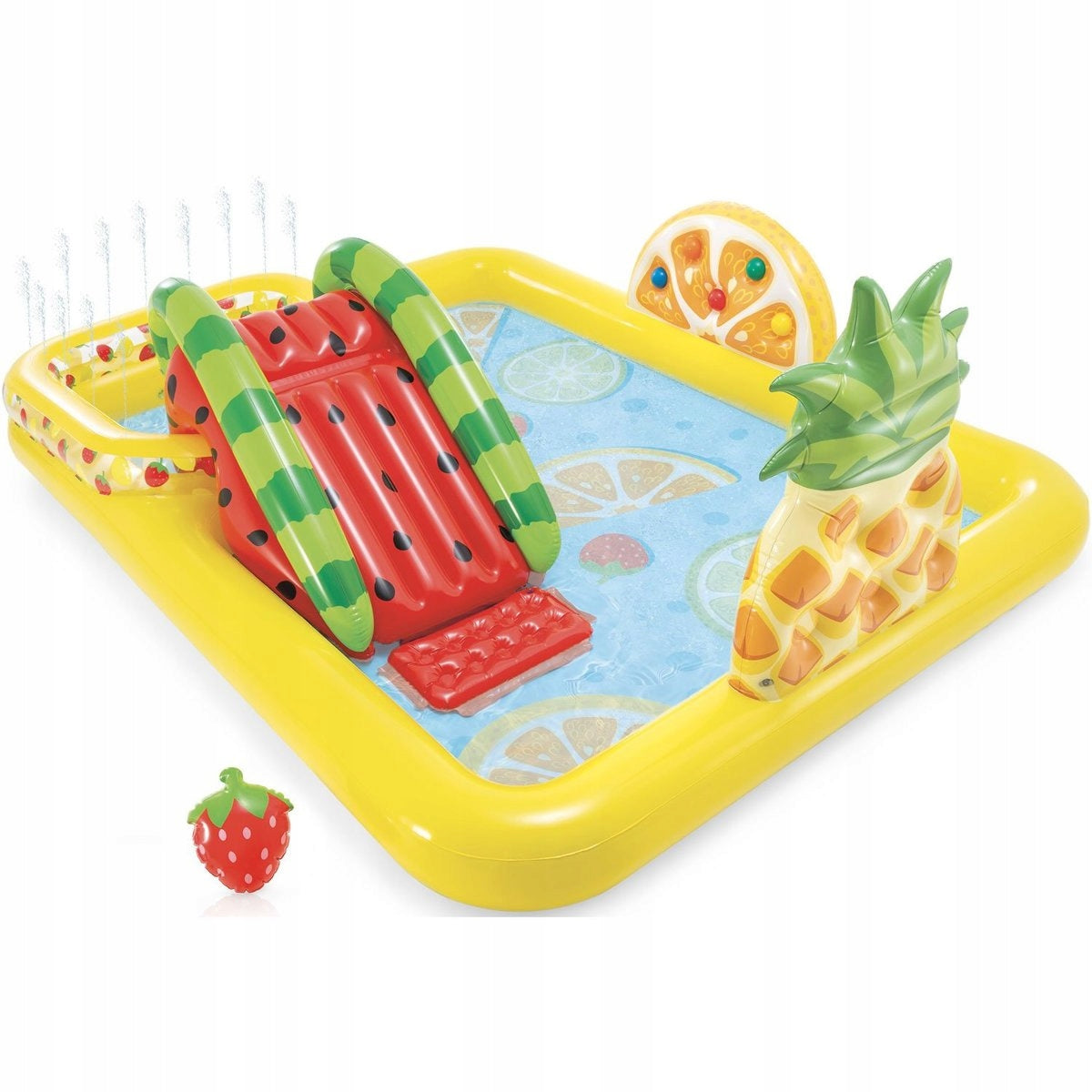 CHILDREN'S INFLATABLE POOL FRUIT WATER PLAYGROUND INTEX FOR GARDEN Brand Intex