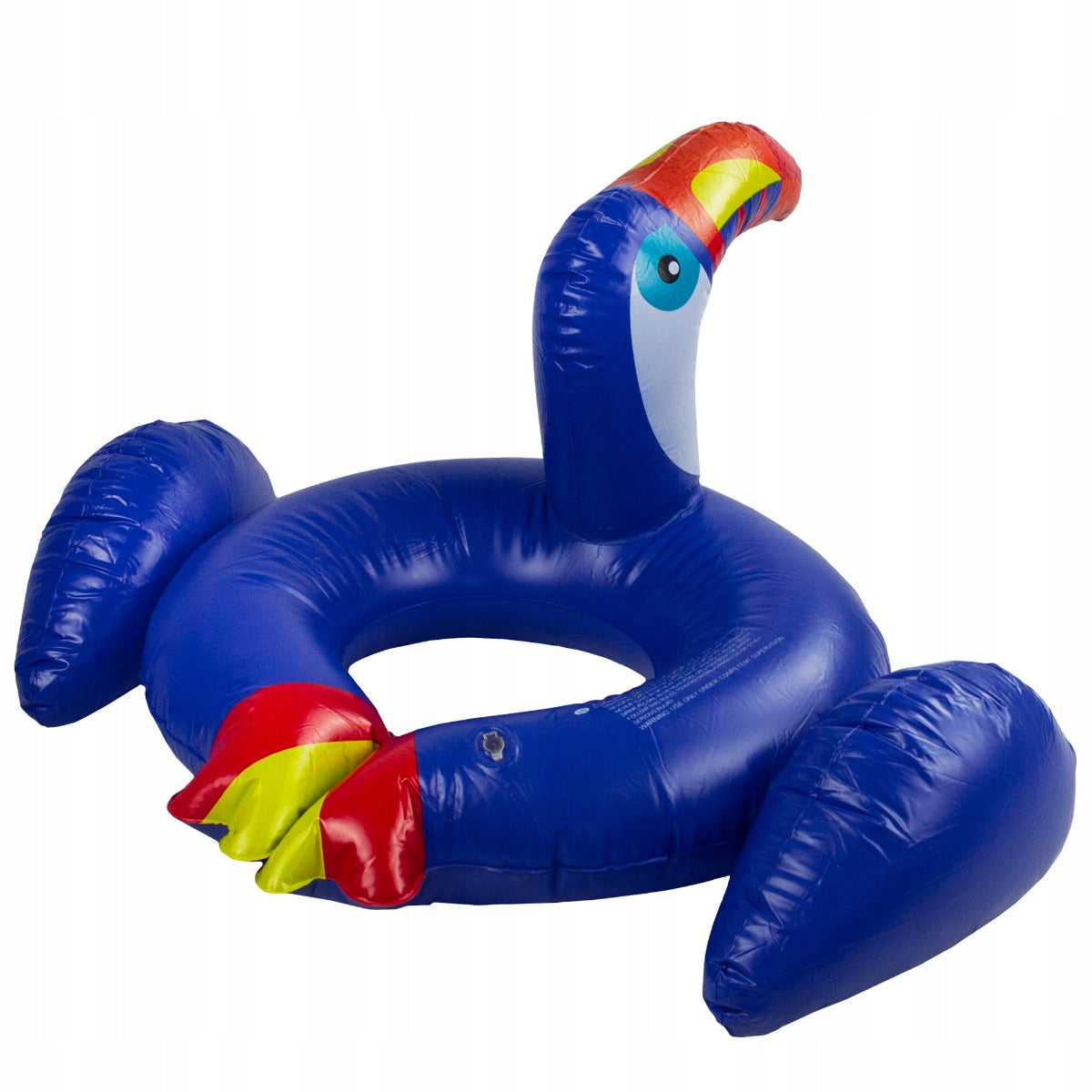 CHILDREN'S INFLATABLE SWIMMING WHEEL TOUCAN BEACH POOL WHEEL Color blue