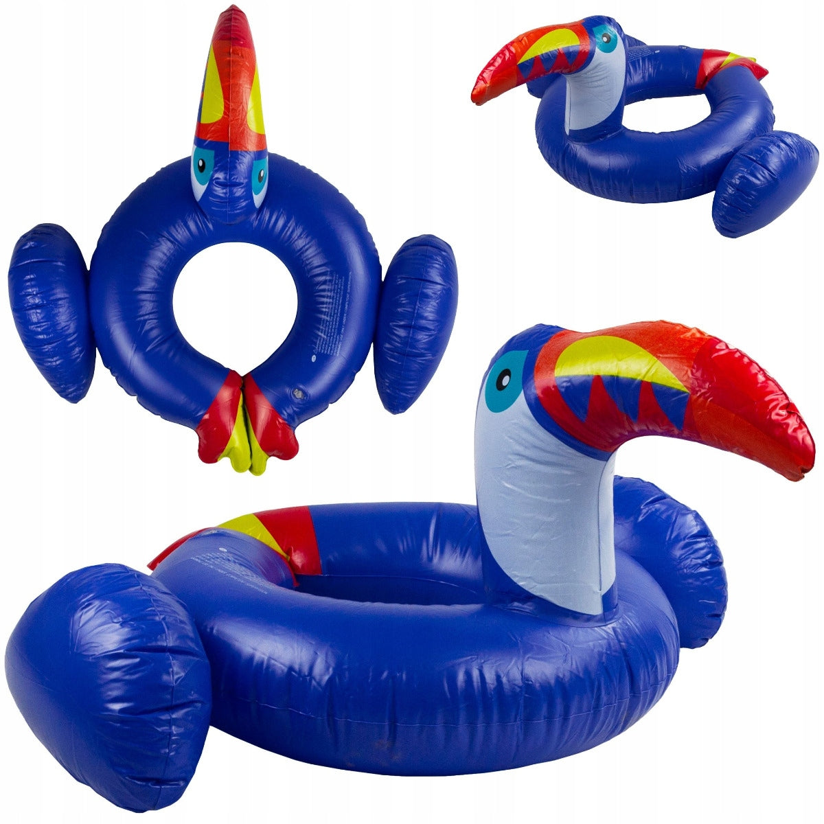 CHILDREN'S INFLATABLE SWIMMING WHEEL TOUCAN BEACH POOL WHEEL