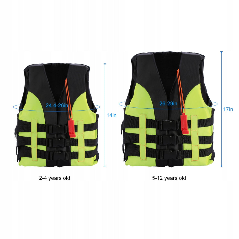 CHILDREN'S LIFE JACKET GREEN 5-12 YEARS Size universal