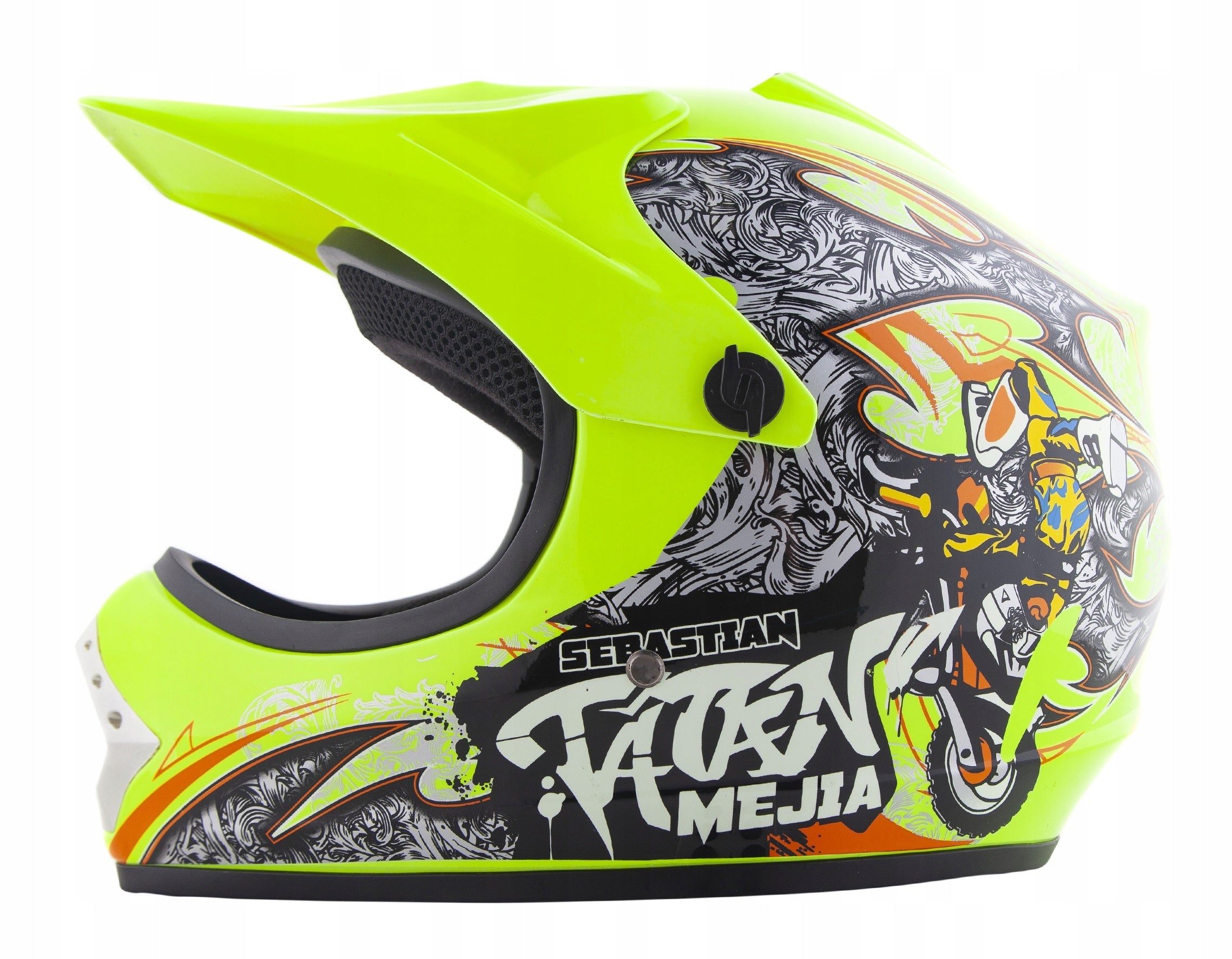 CHILDREN'S MOTORCYCLE CROSS HELMET ENDURO QUAD ATV BMX SCOOTER L Manufacturer City-Bike