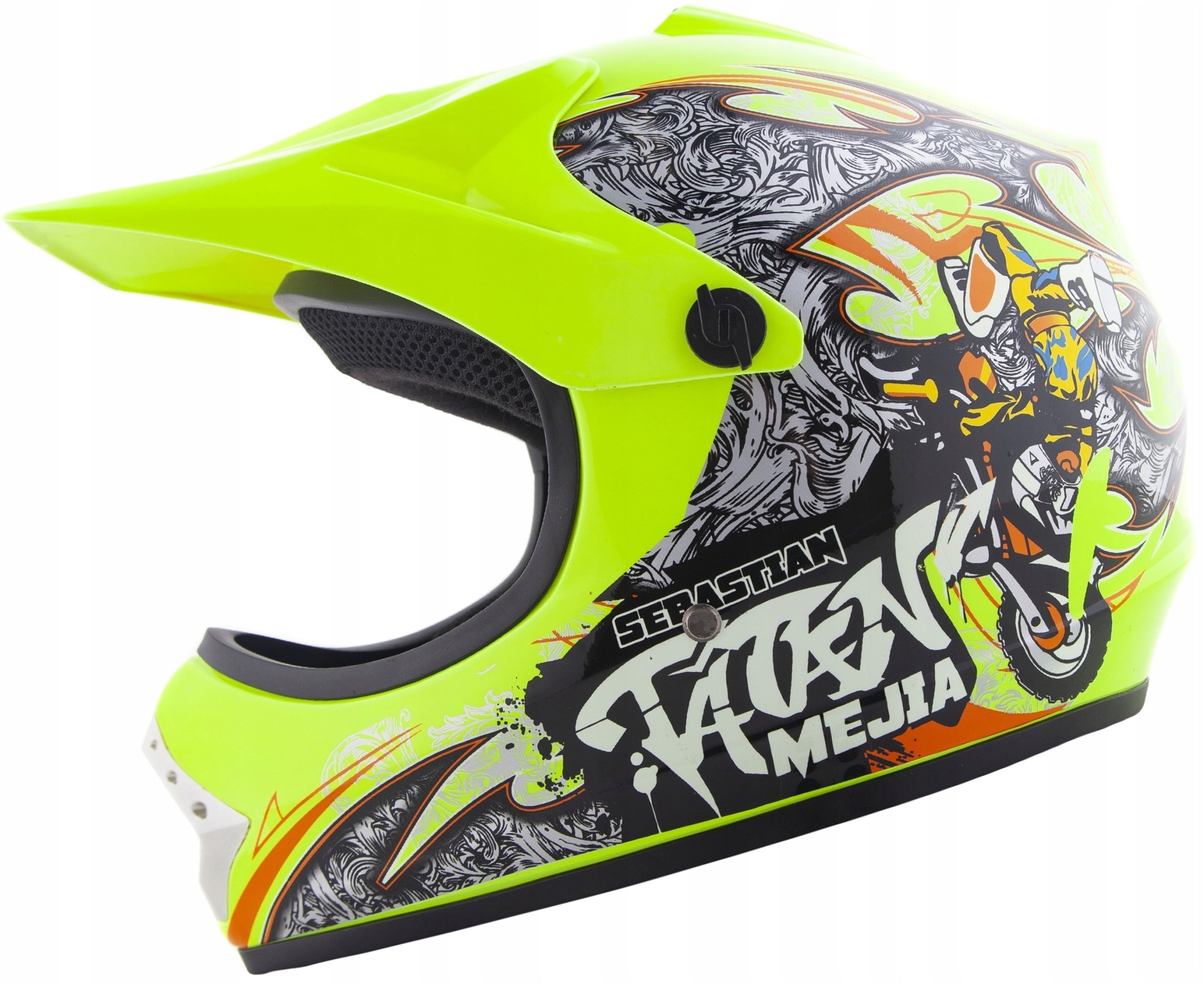 CHILDREN'S MOTORCYCLE CROSS HELMET ENDURO QUAD ATV BMX SCOOTER L Manufacturer's catalog number MCGKA80308