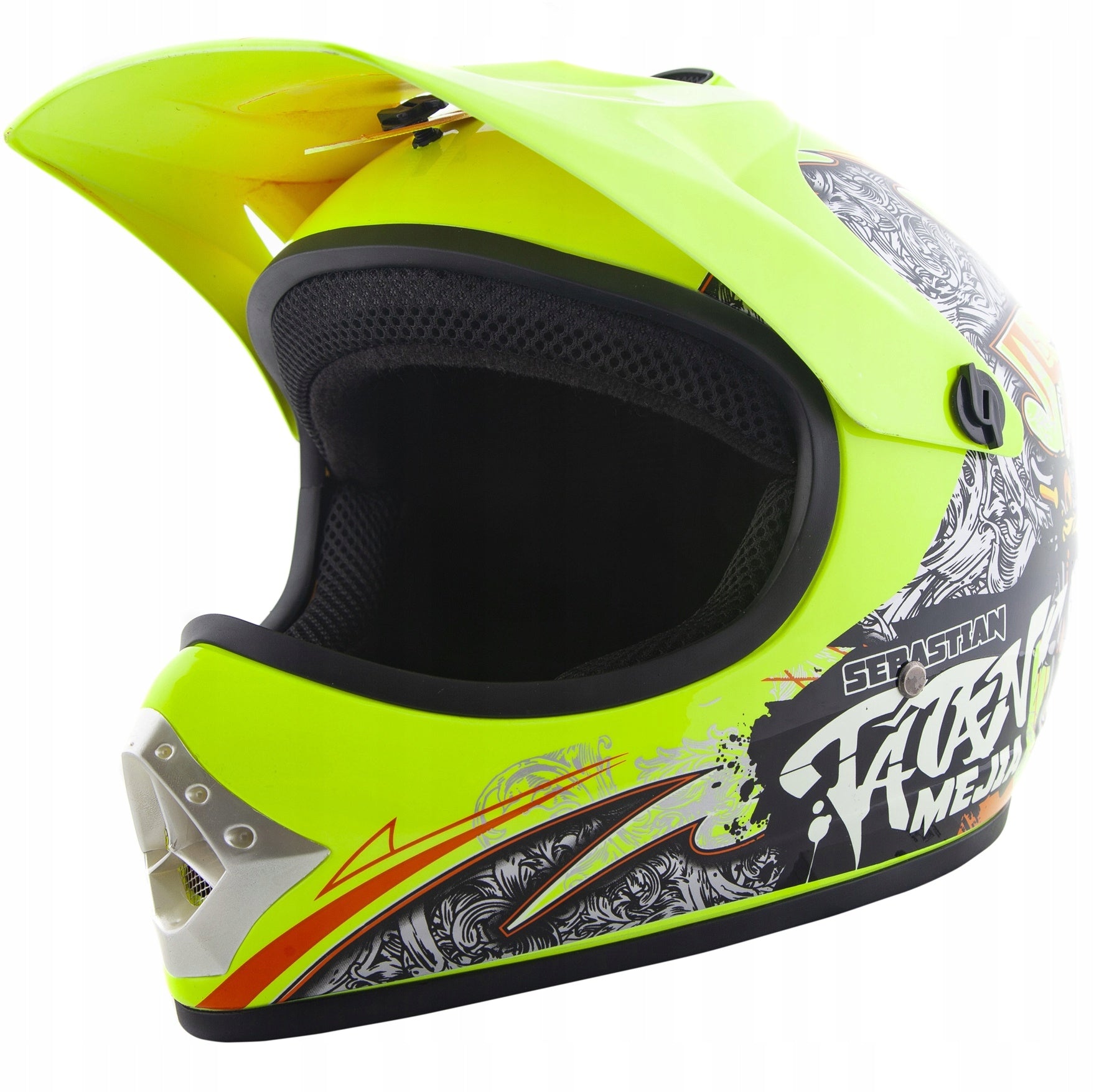 CHILDREN'S MOTORCYCLE CROSS HELMET ENDURO QUAD ATV BMX SCOOTER L