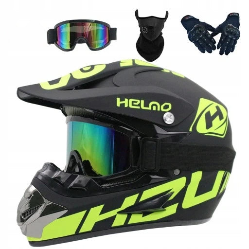 CHILDREN'S MOTORCYCLE HELMET ENDURO QUADA WITH GOGGLES +GLOVE Manufacturer Premier Helmets