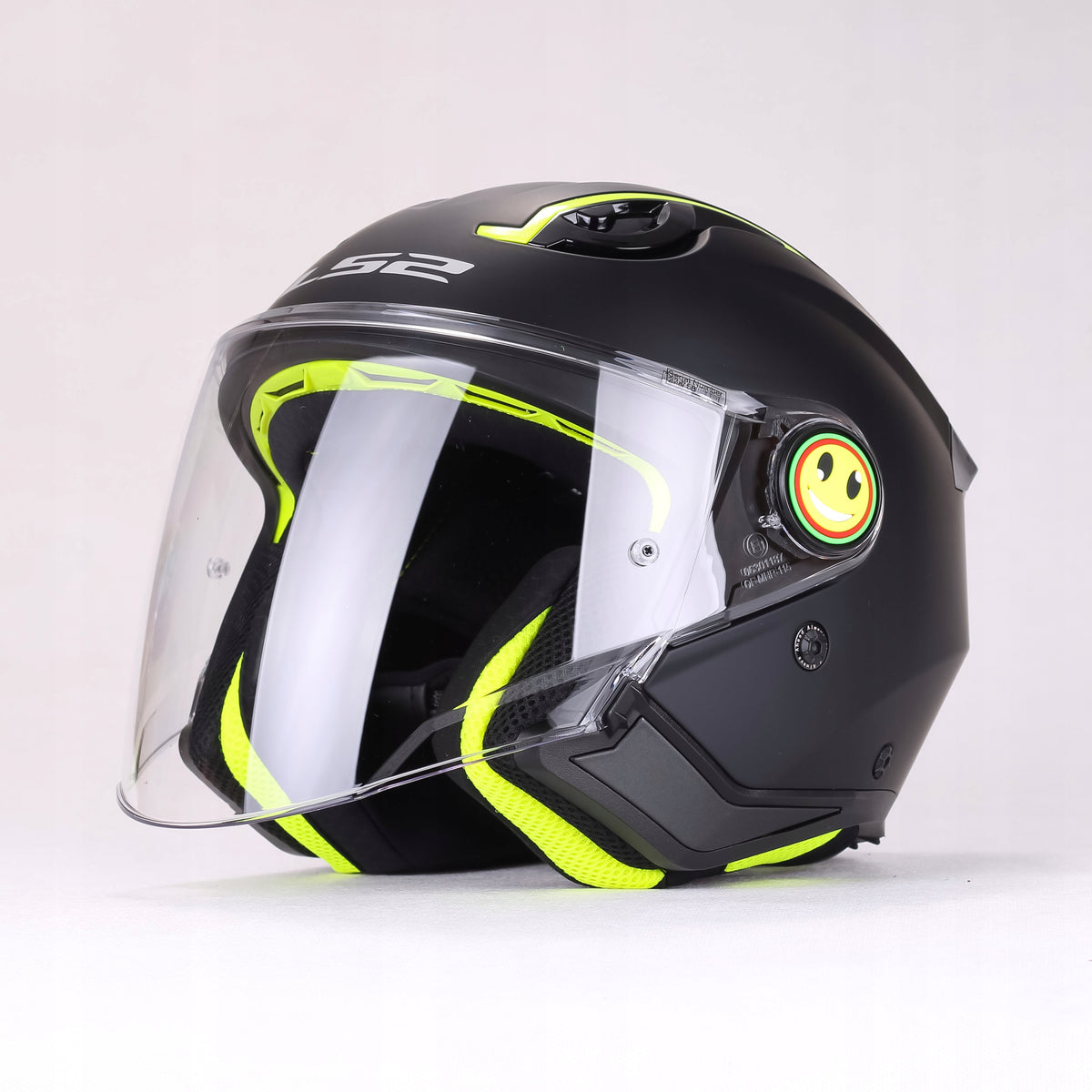 CHILDREN'S MOTORCYCLE HELMET OPEN LS2 OF622 FUNNY II black mat ECE 22.06 Manufacturer's catalog number AK3662210113