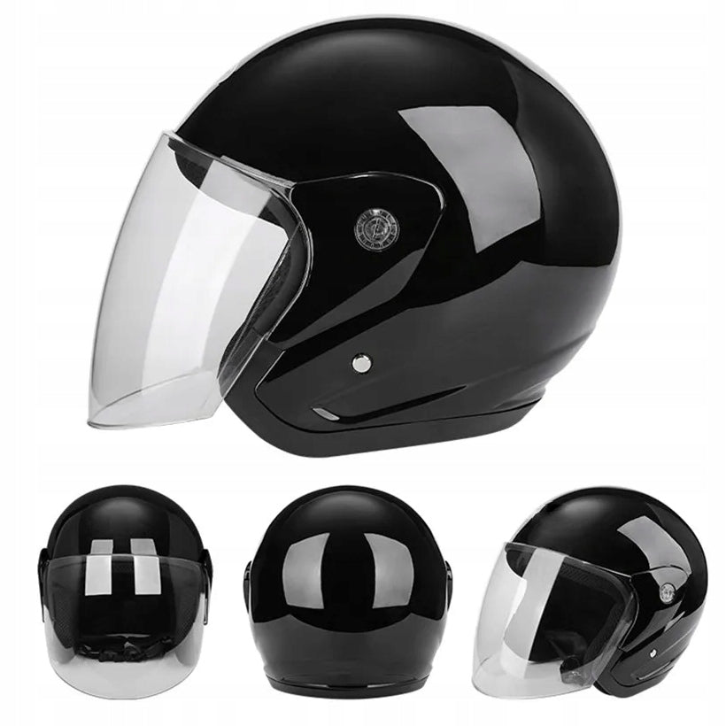 CHILDREN'S MOTORCYCLE HELMET SCOOTER QUAD BIKE BLACK