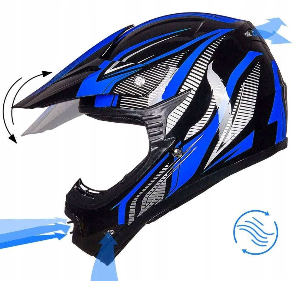 CHILDREN'S MOTORCYCLE HELMET for children full Y-M 48-50 cm cross quad Packaging status original