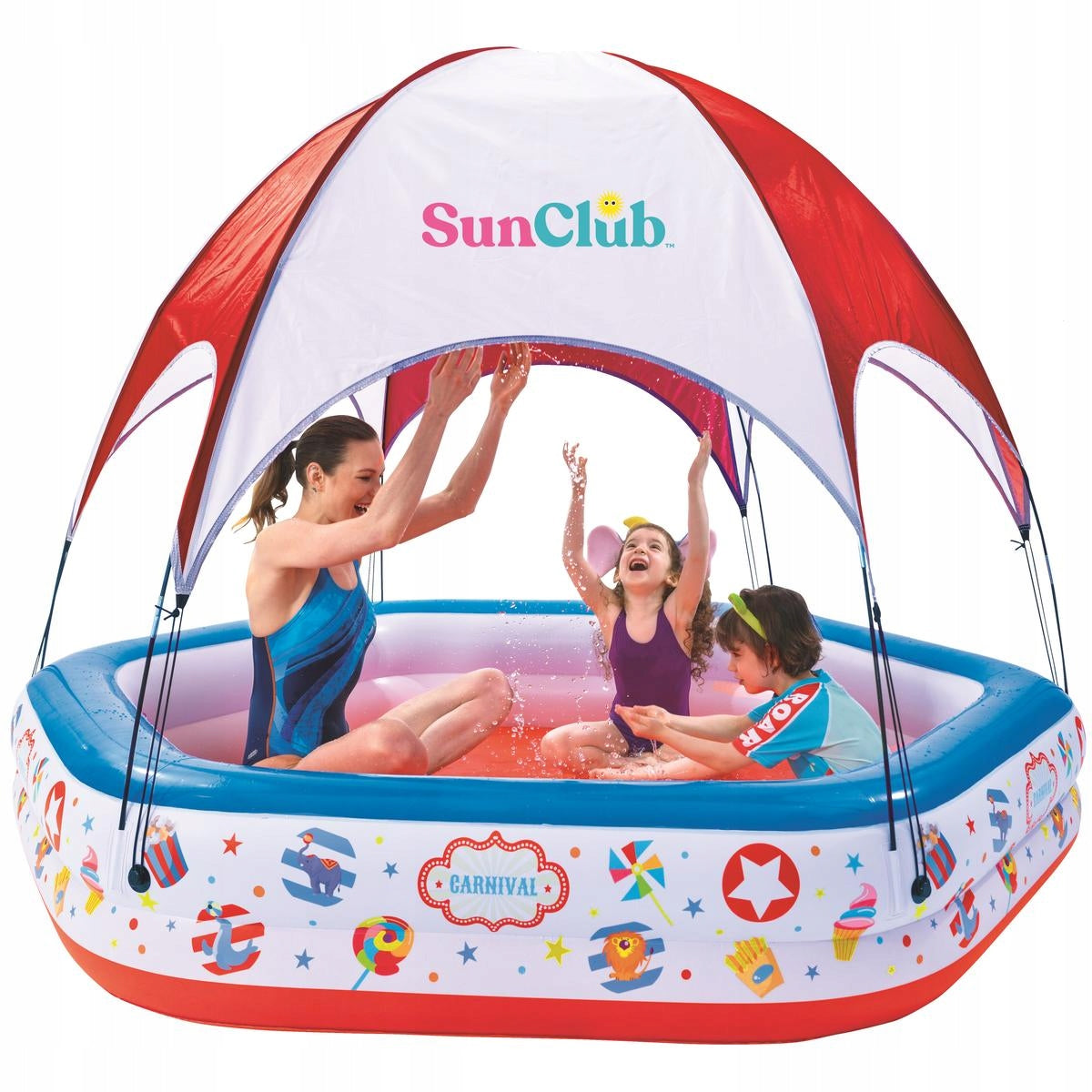 CHILDREN'S POOL CIRKUS WITH VISOR 223x208x163CM 51124