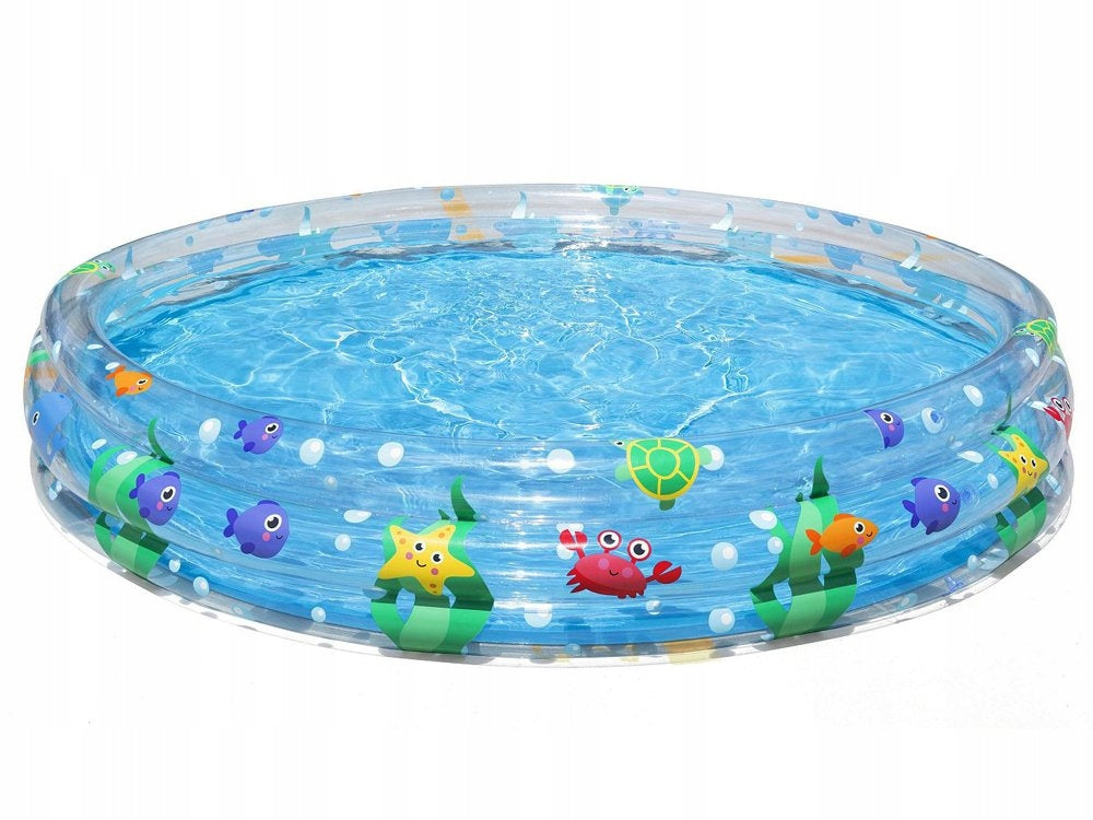 CHILDREN'S POOL SHOWER TRAY INFLATABLE GARDEN PUMPED 183x33 cm Brand no brand