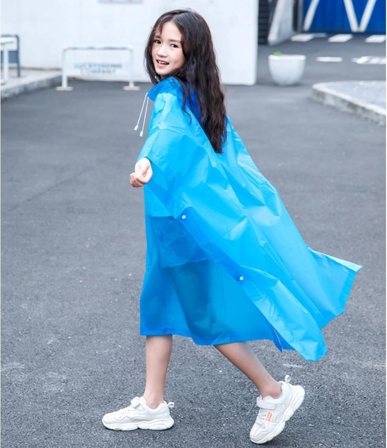 CHILDREN'S RAIN PONCHO 2 PIECES WATERPROOF LILAC SUMMER Kind Other