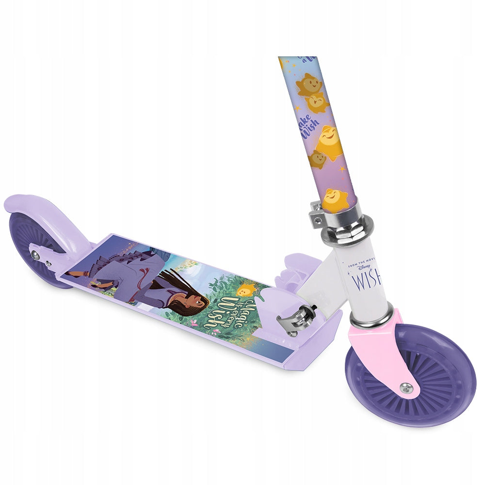 CHILDREN'S SCOOTER FOR CHILDREN GIRLS WISH 110-140cm 12cm WISH BELL Color purple pink