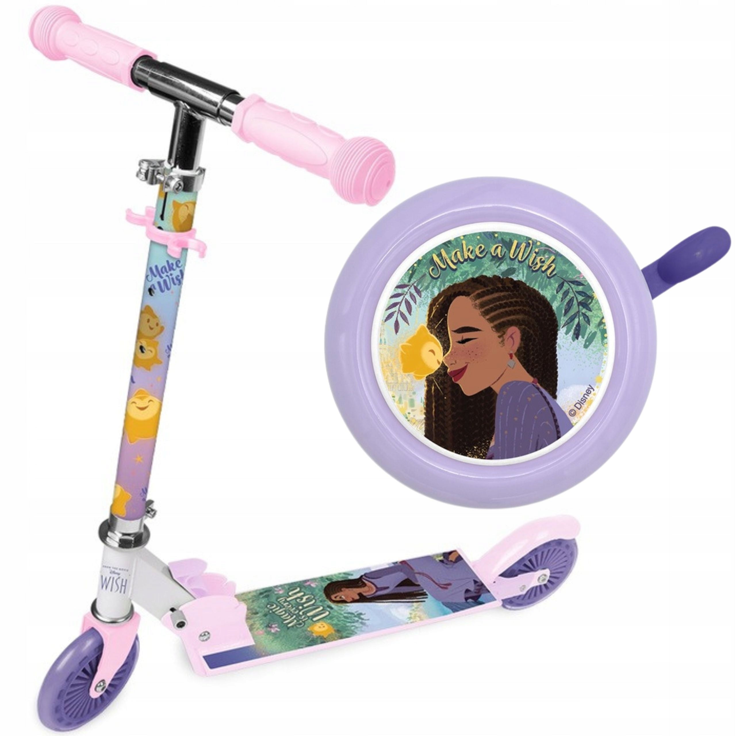 CHILDREN'S SCOOTER FOR CHILDREN GIRLS WISH 110-140cm 12cm WISH BELL