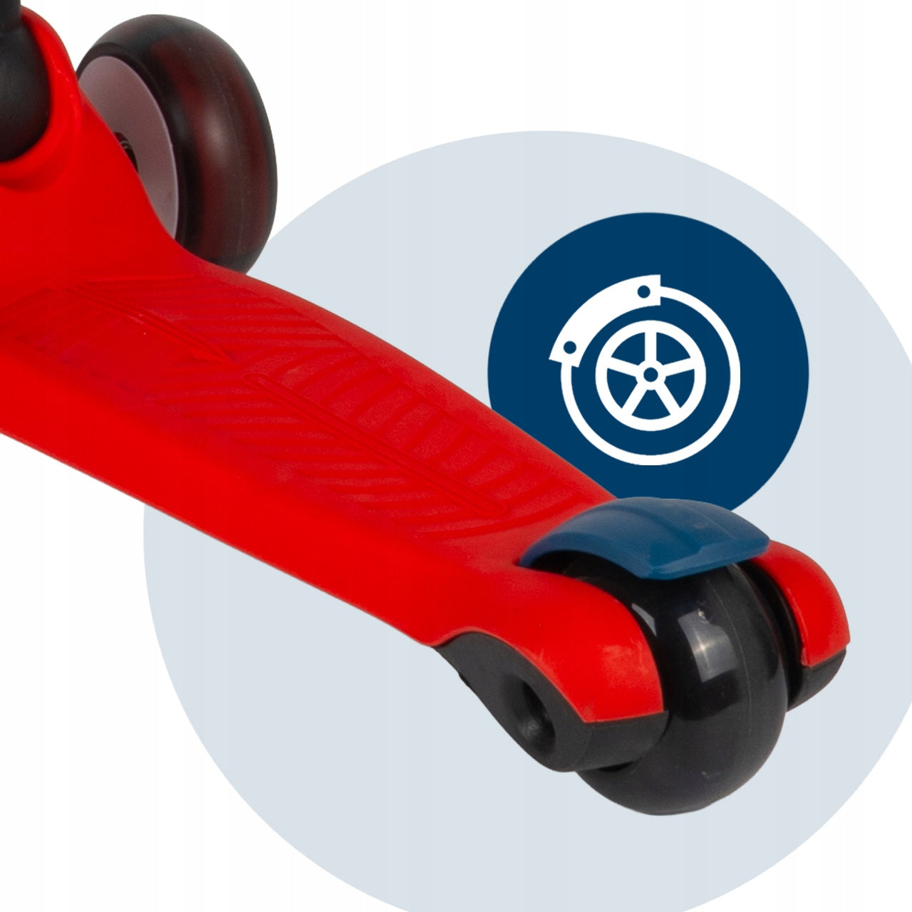 CHILDREN'S SCOOTER TRICYCLE WITH ADJUSTABLE GLOWING LED WHEELS RED Kind tri-wheeled