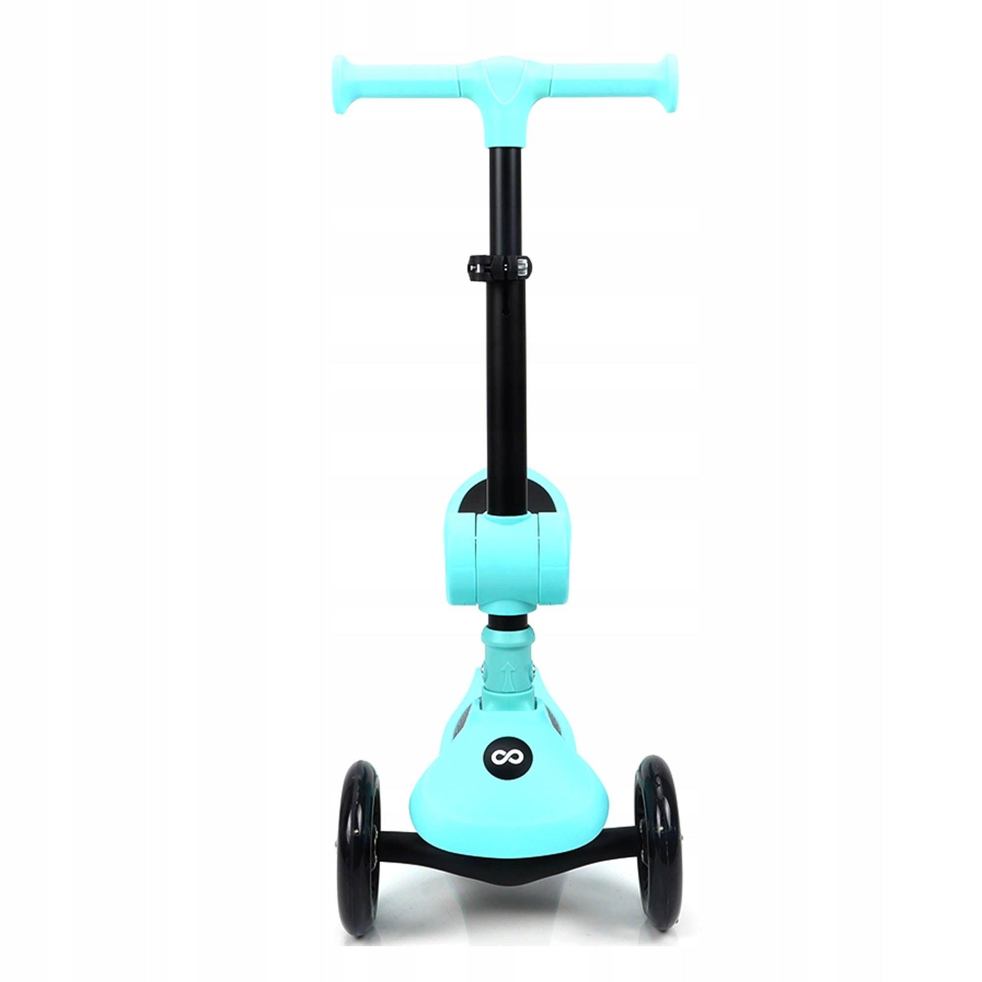 CHILDREN'S SCOOTER TRIPLE TURQUOISE SEAT LED STABLE Kind tri-wheeled