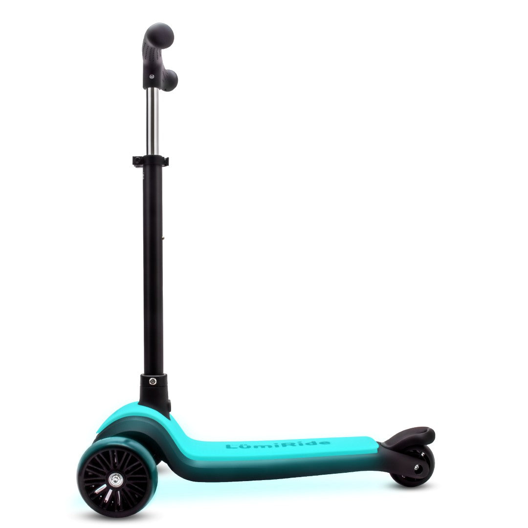 CHILDREN'S SCOOTER Tricycle Balance LED 7 Colors Folding LUMI RIDE Color black