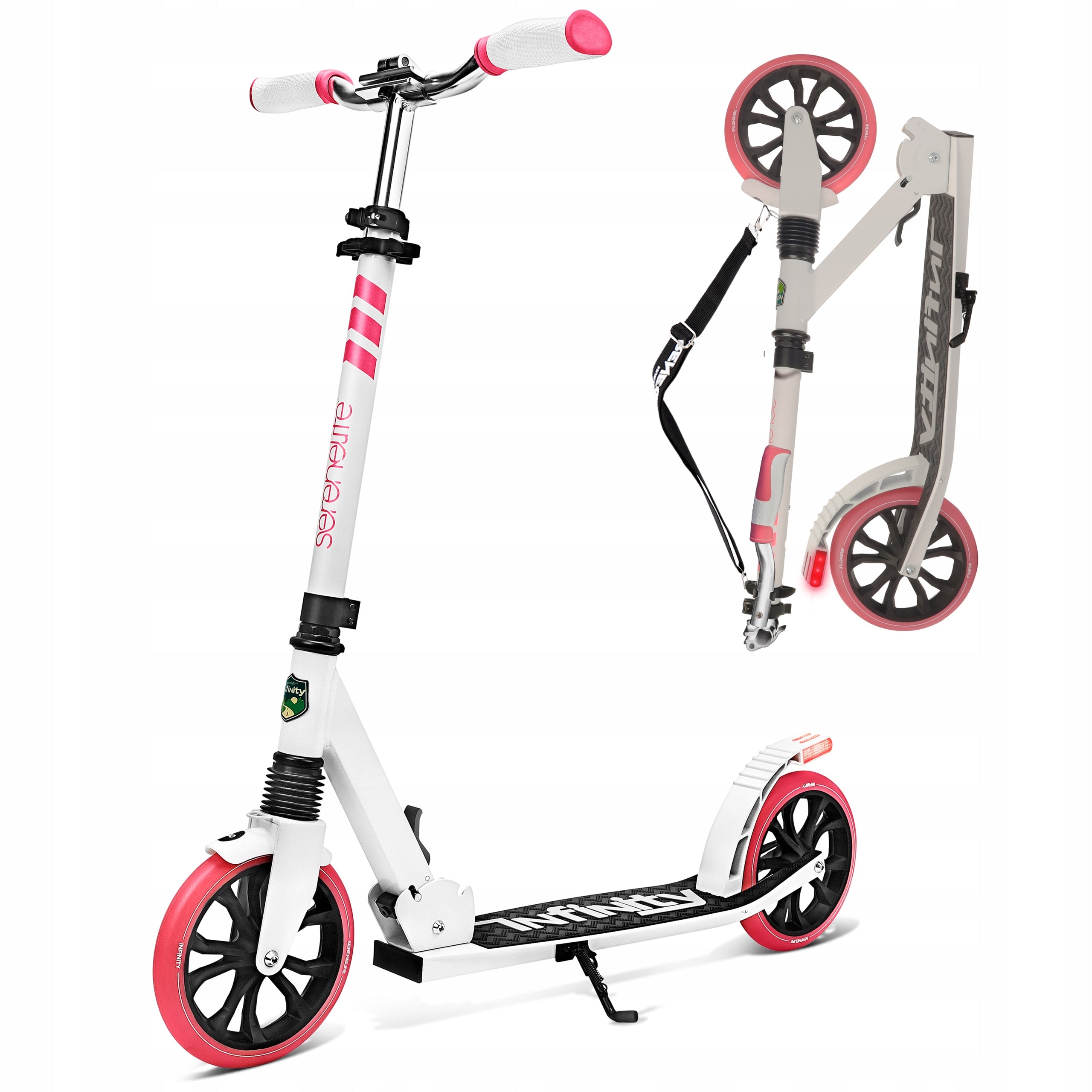 CHILDREN'S SCOOTER WITH ADJUSTABLE HANDLEBAR NON-SLIP PLATFORM