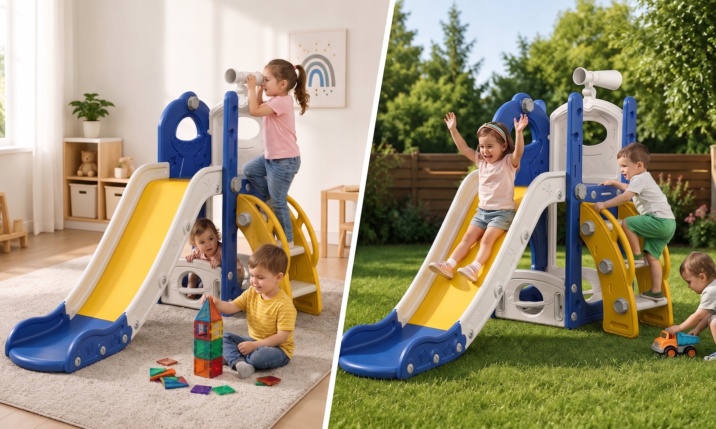 CHILDREN'S SLIDE GARDEN SLIDE 165cm HOME SQUARE TOYS SLIDE Packaging status original
