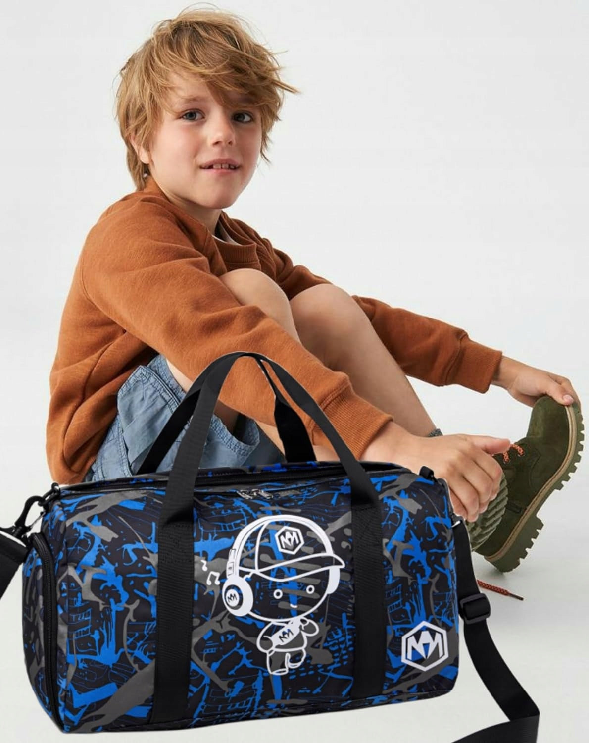 CHILDREN'S SPORTS BAG FOR POOL BAG SHOES POCKET WET 46 x 22 x 23 cm Manufacturer code TORBA SPORTOWA DLA DZIECI NA BASEN 46x22x23cm