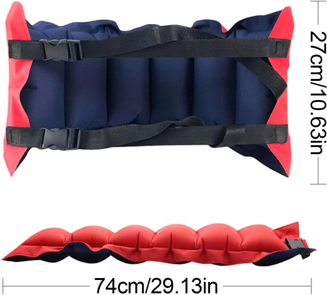 CHILDREN'S SWIMMING DISPLACEMENT BELT ADULT INFLATABLE SET 2PCS PVC Manufacturer code 2X PAS DO NAUKI PŁYWANIA DMUCHANY