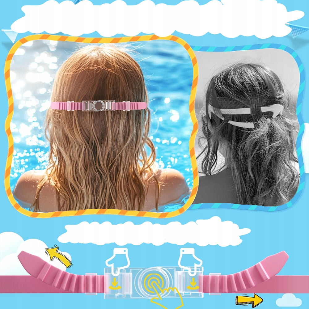 CHILDREN'S SWIMMING GOGGLES ANTI FOG UV x2 Kind for kids