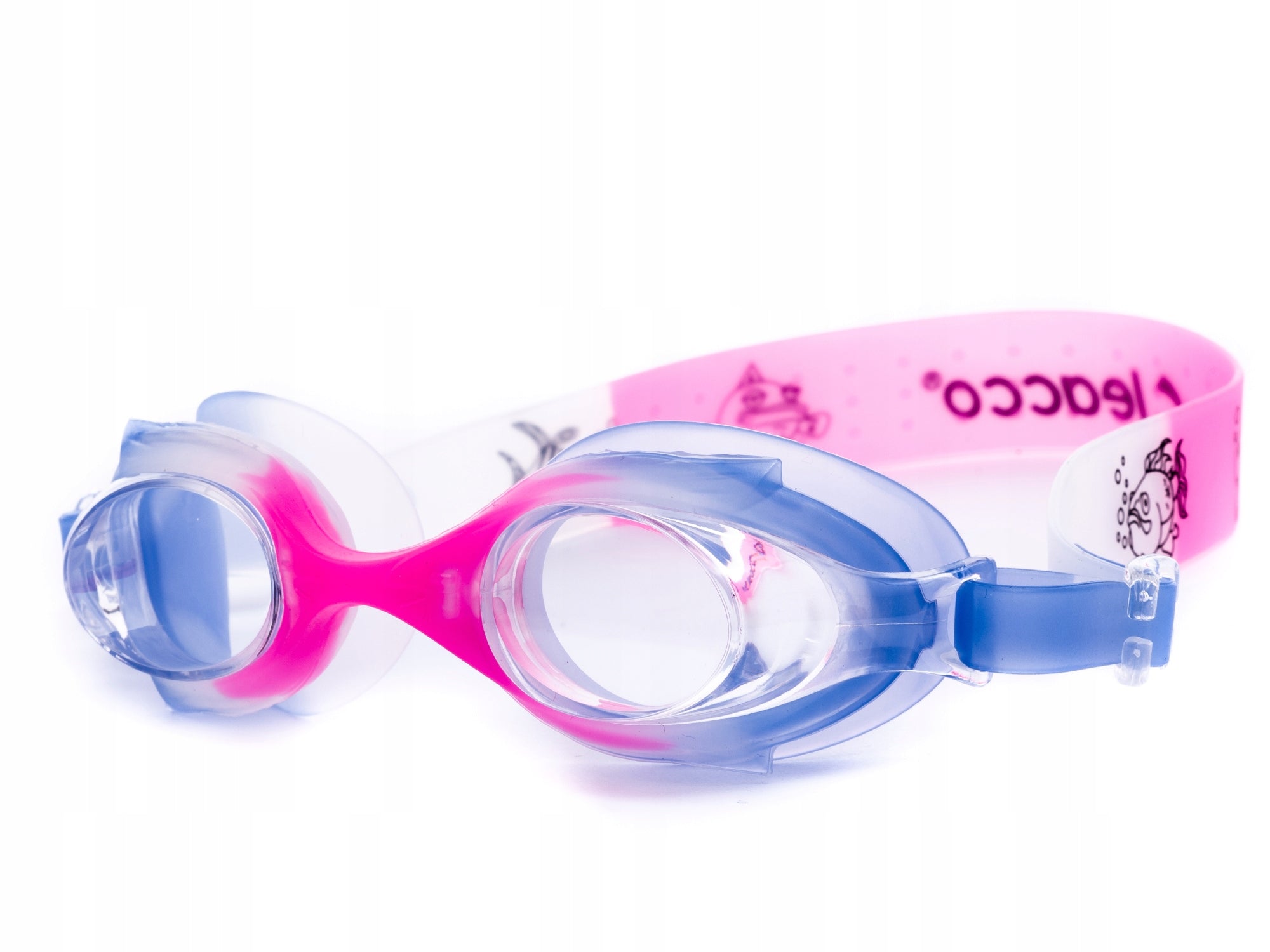 CHILDREN'S SWIMMING GOGGLES FOR SWIMMING POOL ANTI-FOG CHILDREN + PLUGS Color multicolor