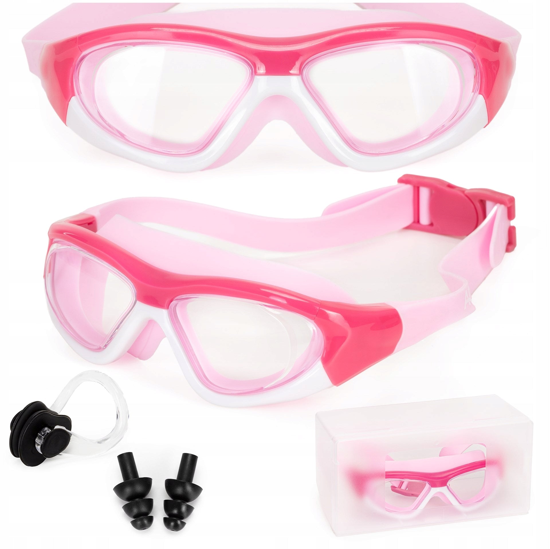 CHILDREN'S SWIMMING GOGGLES FOR SWIMMING POOL GLASSES PINK GOGGLES ANTI-FOG CASE Gender unisex product